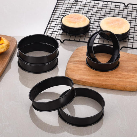 KUAYB crumpet rings are great for English muffins, crumpets, pancakes, eggs, burgers, and more.