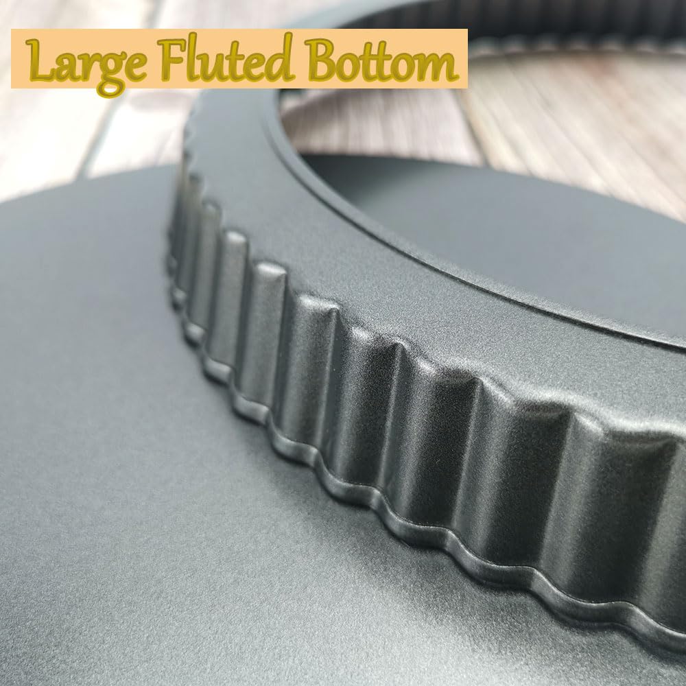 KUAYB removable bottom aids flawless demolding and pristine tart shapes.