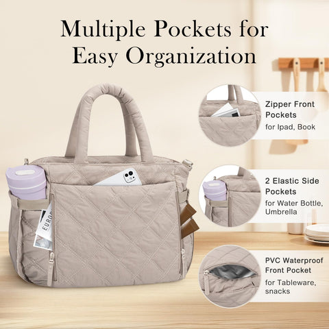 KUBYA side pockets fit bottles or an umbrella for quick reach