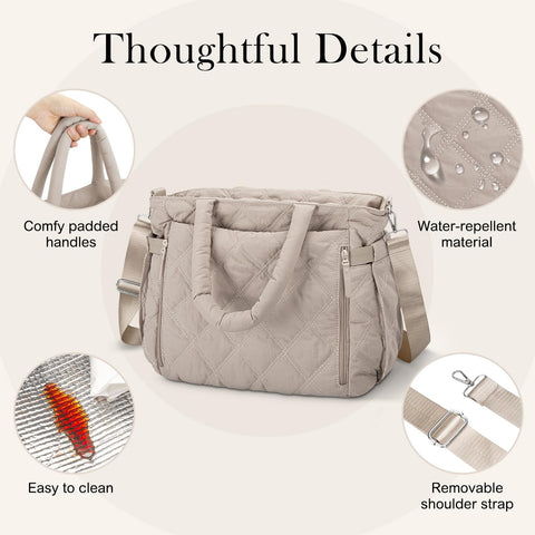 KUBYA women's lunch bag tote design doubles as a chic carryall
