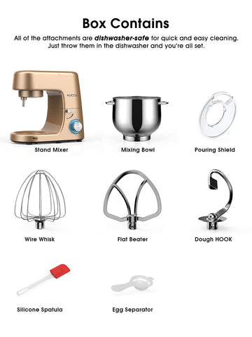 KUCCU tilt-head design for easy bowl access.