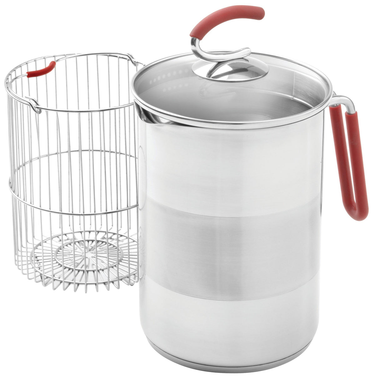 Kuhn Rikon 4th Burner Pot with glass lid for easy straining and viewing
