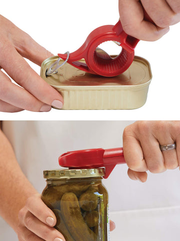 Kuhn Rikon Auto Safety Master Opener promotes hygiene by avoiding contact with can contents
