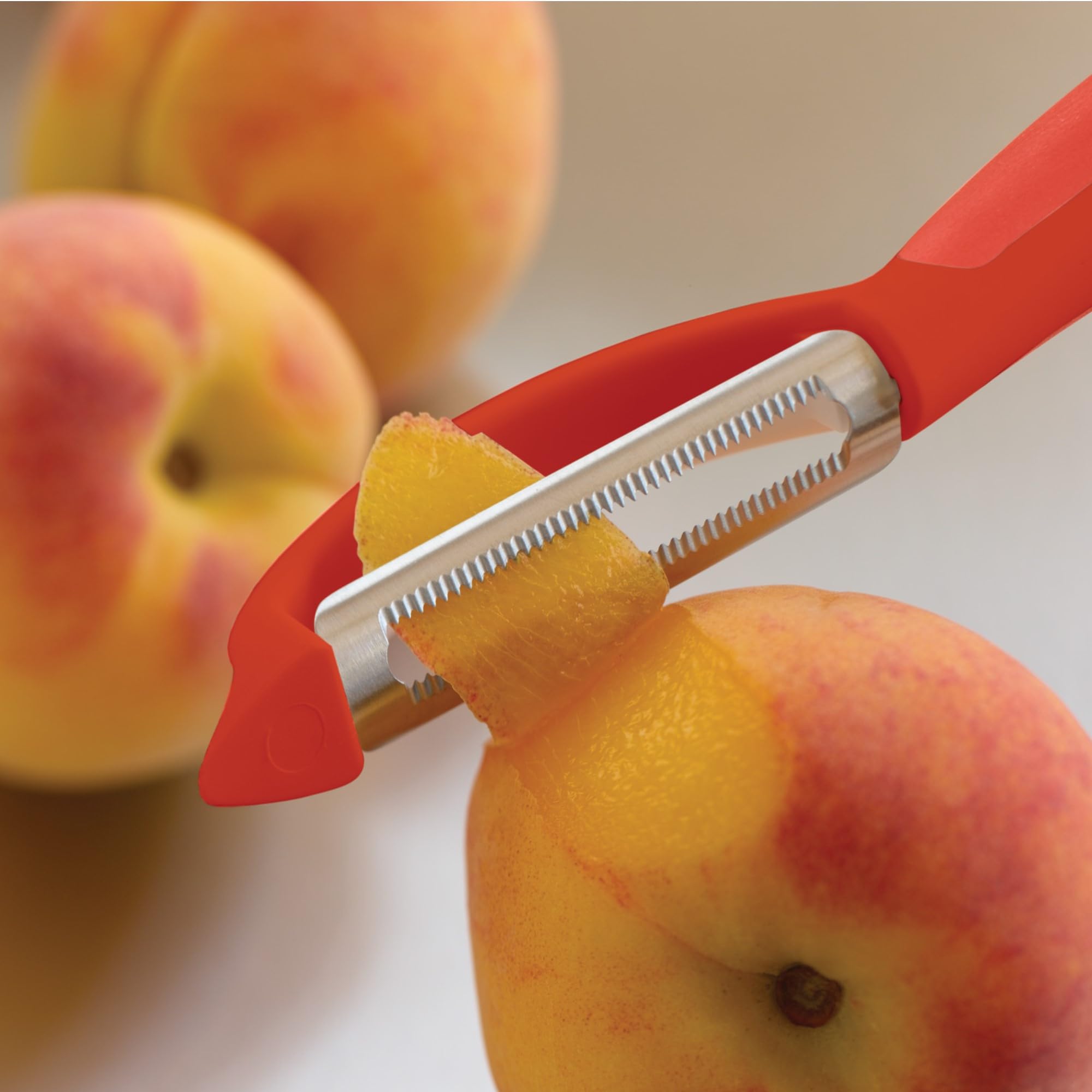 Kuhn Rikon Piranha peeler labeled dishwasher safe