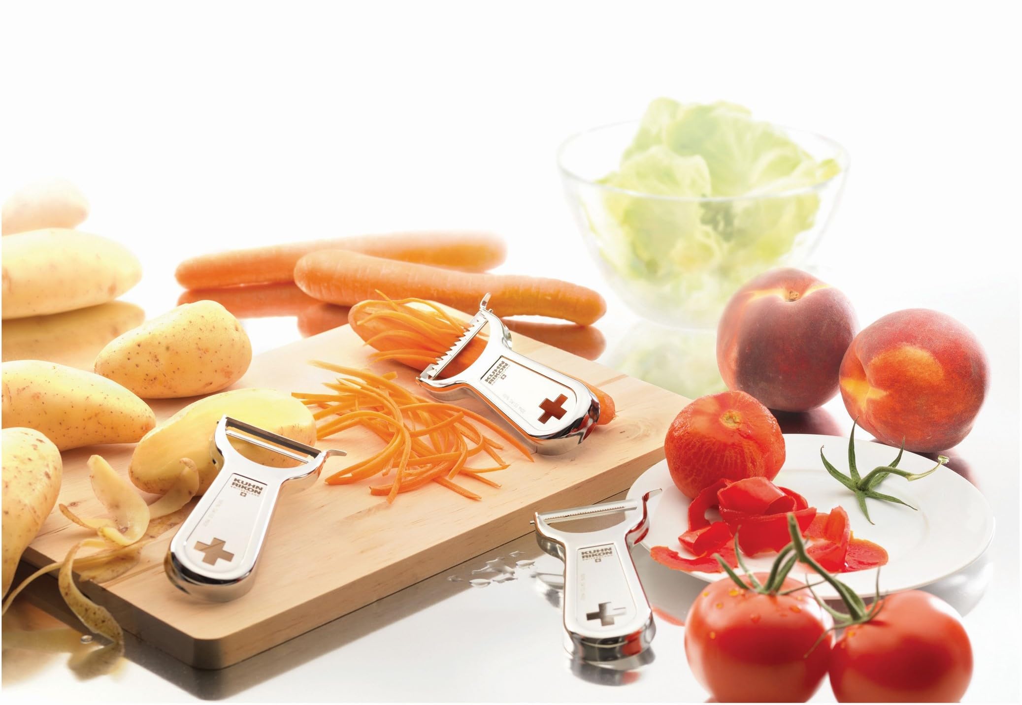 Kuhn Rikon Swiss Metal Peeler 4in dishwasher-safe for easy cleanup