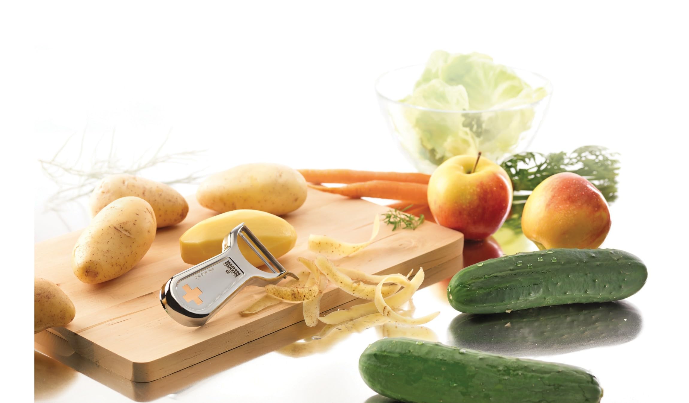 Kuhn Rikon Swiss Metal Peeler 4in eye remover for quick blemish removal