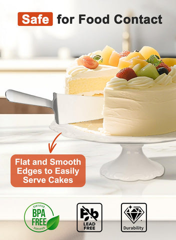 Kukikan cake stand ready to use; no assembly required for quick setup.
