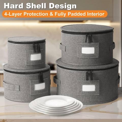 Kukikan moving-dining-protection enables organized transport of delicate dinnerware.