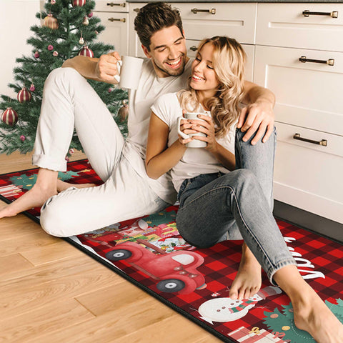 Kukli Kitchen absorbent non-woven fabric mat keeps floors dry and tidy