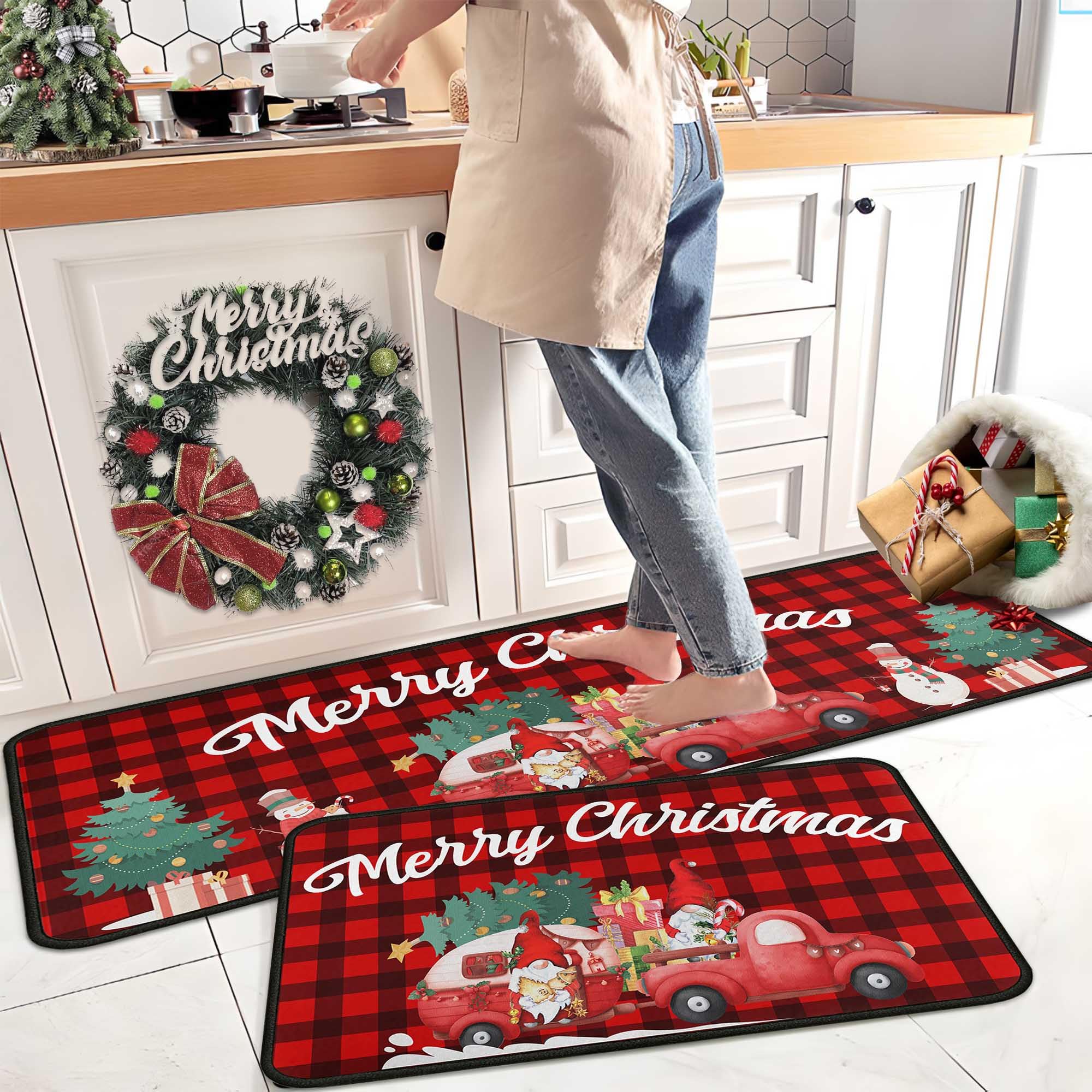 Kukli Kitchen Christmas tree pattern mat adds festive charm to the kitchen
