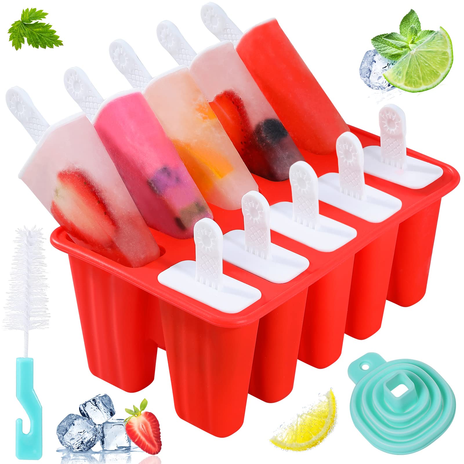 KULENAND 10-cavity popsicle molds for family-friendly frozen treats