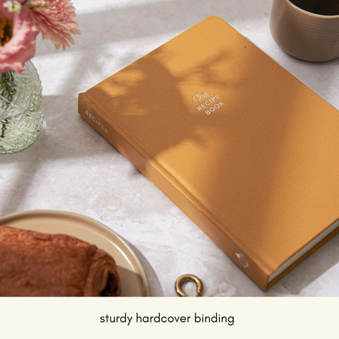 Kunitsa Co. Recipe Notebook minimalist design for decorating with photos and notes