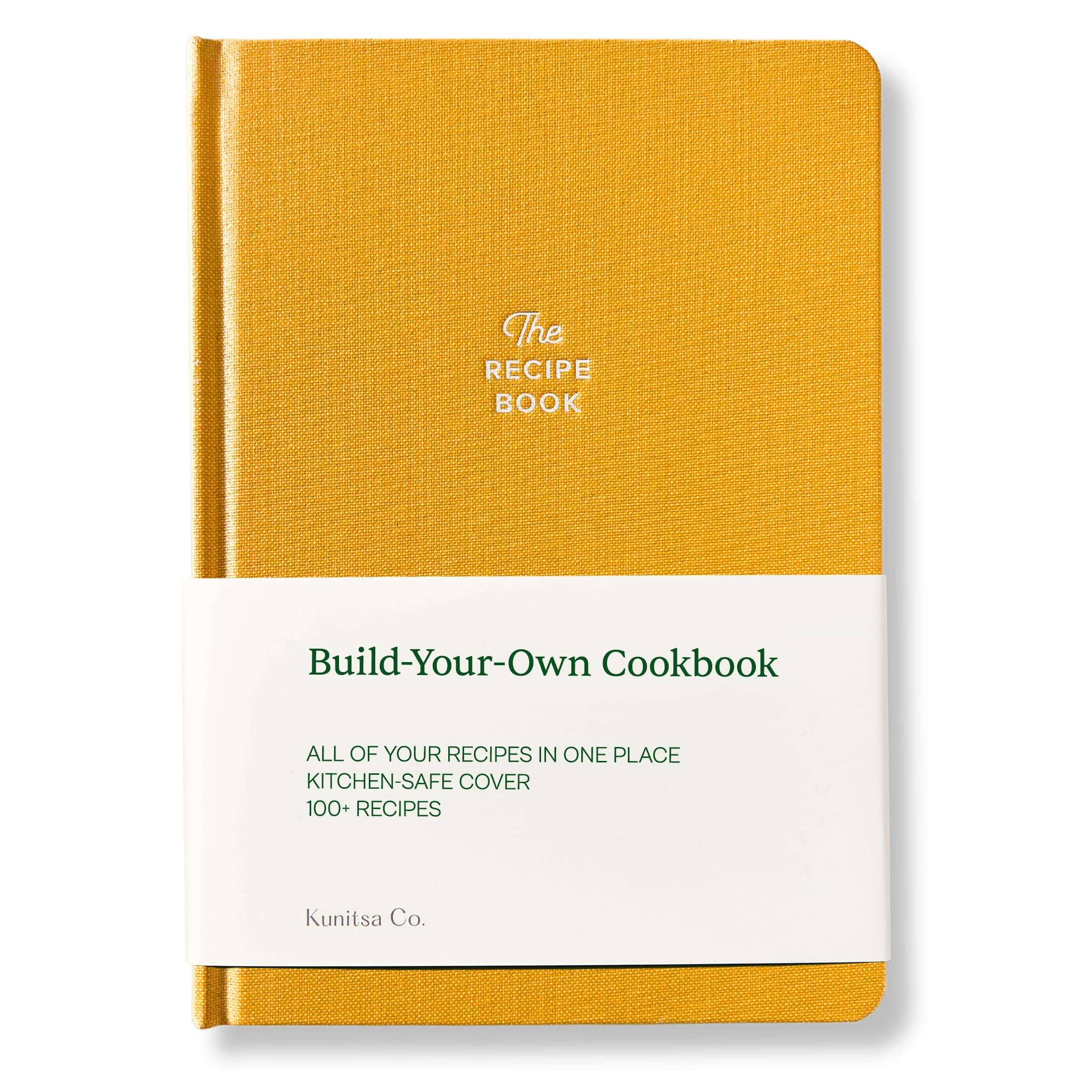 Kunitsa Co. Recipe Notebook spillproof cover keeps pages clean during cooking