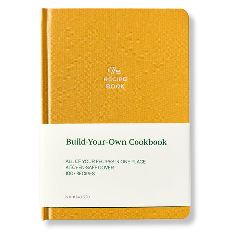 Kunitsa Co. Recipe Notebook spillproof cover keeps pages clean during cooking