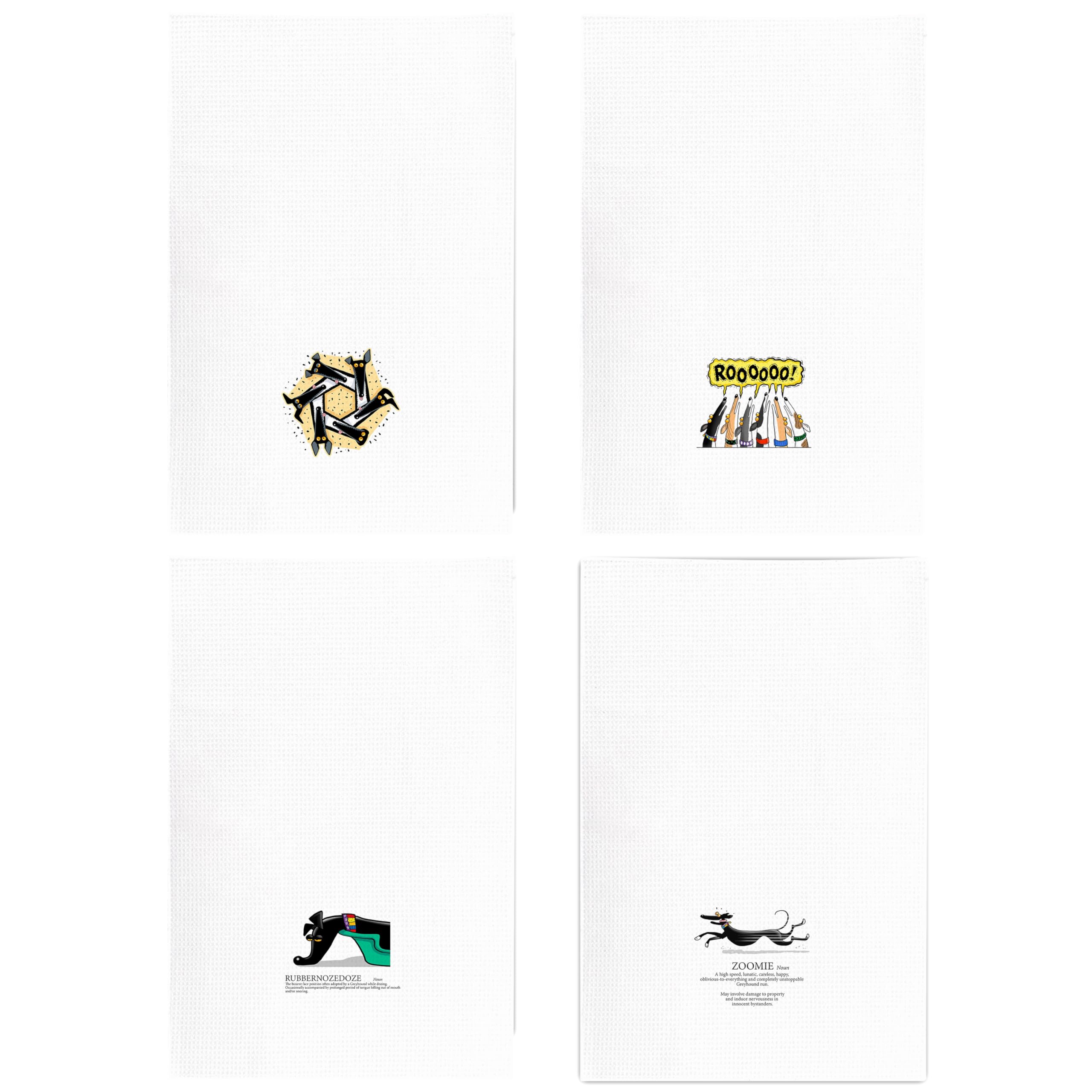 kunlisa Funny Greyhound Glossary towels gift-ready packaging for occasions