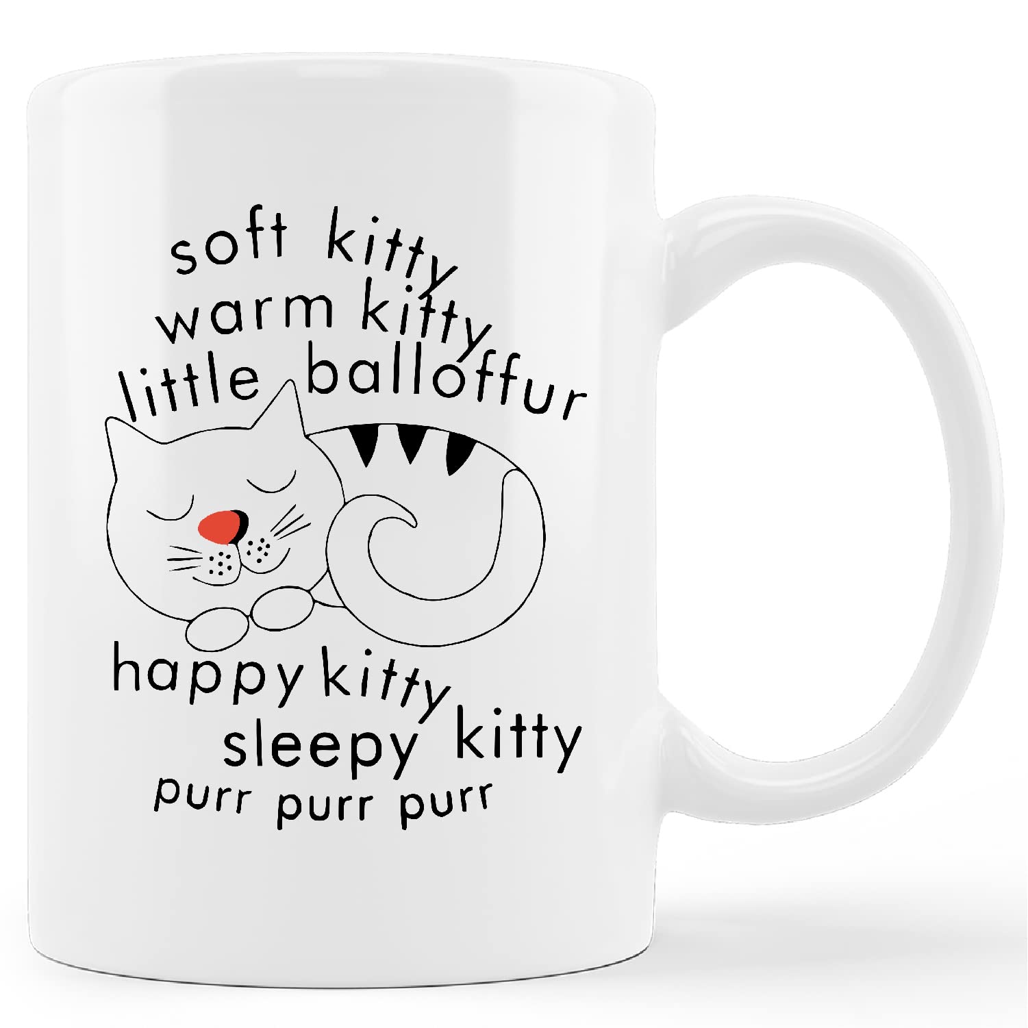 Kunlisa Soft Kitty mug showing 11oz capacity for coffee or tea