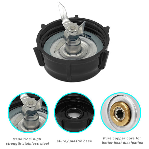 Kuntorie blender jar base cap for secure lid fit and seal