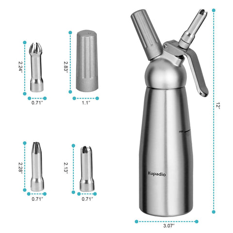 Kupadio included cleaning brush helps reach small dispenser parts.