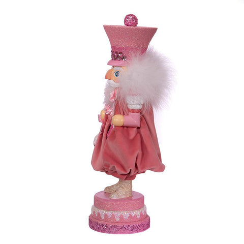 Kurt S. Adler Hollywood Pink Sweet Soldier Nutcracker jewels on hat highlight