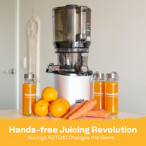 Kuvings AUTO10 auto-cutting blade enabling batch juicing with minimal prep