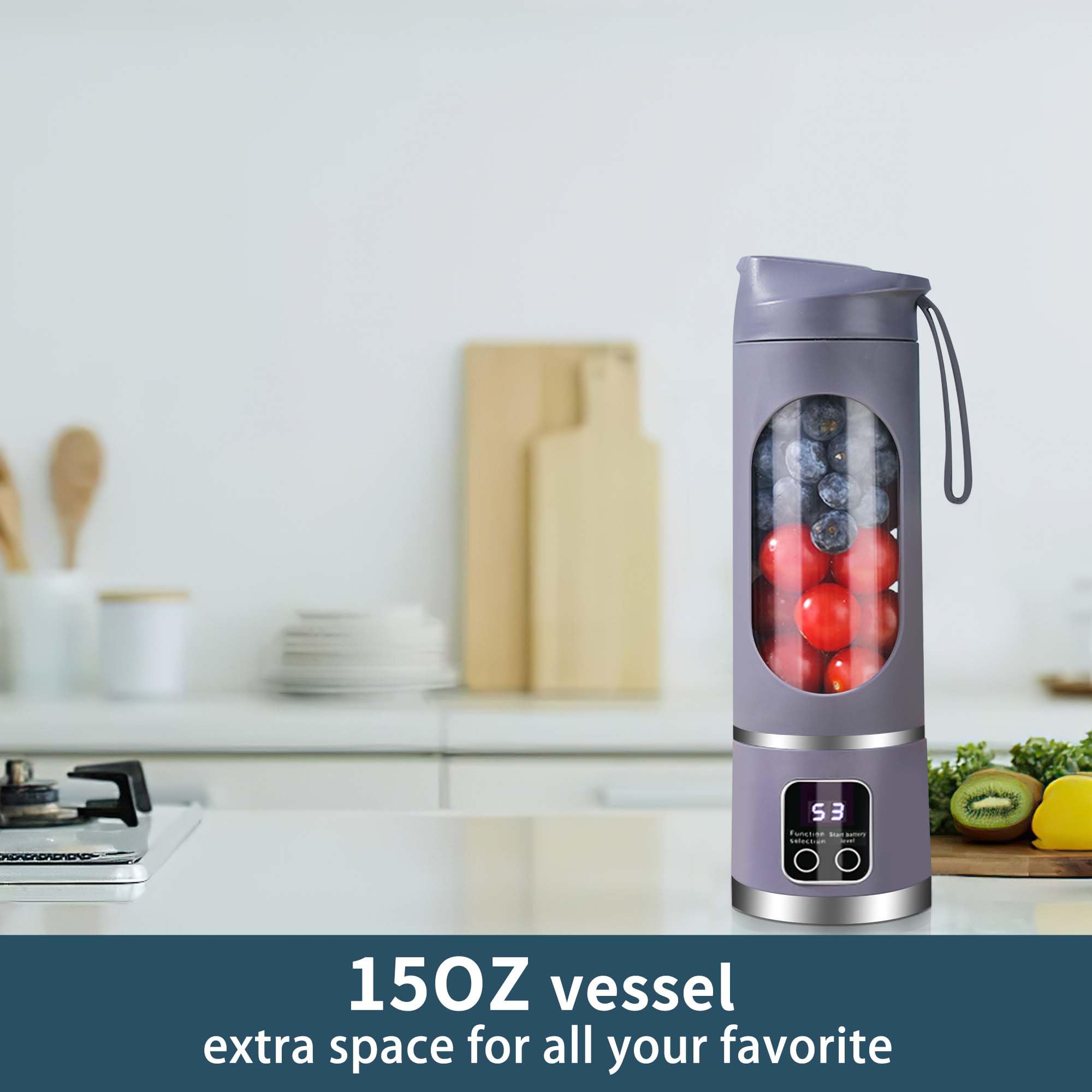 KUWEI smart time display helps plan blends with precision.