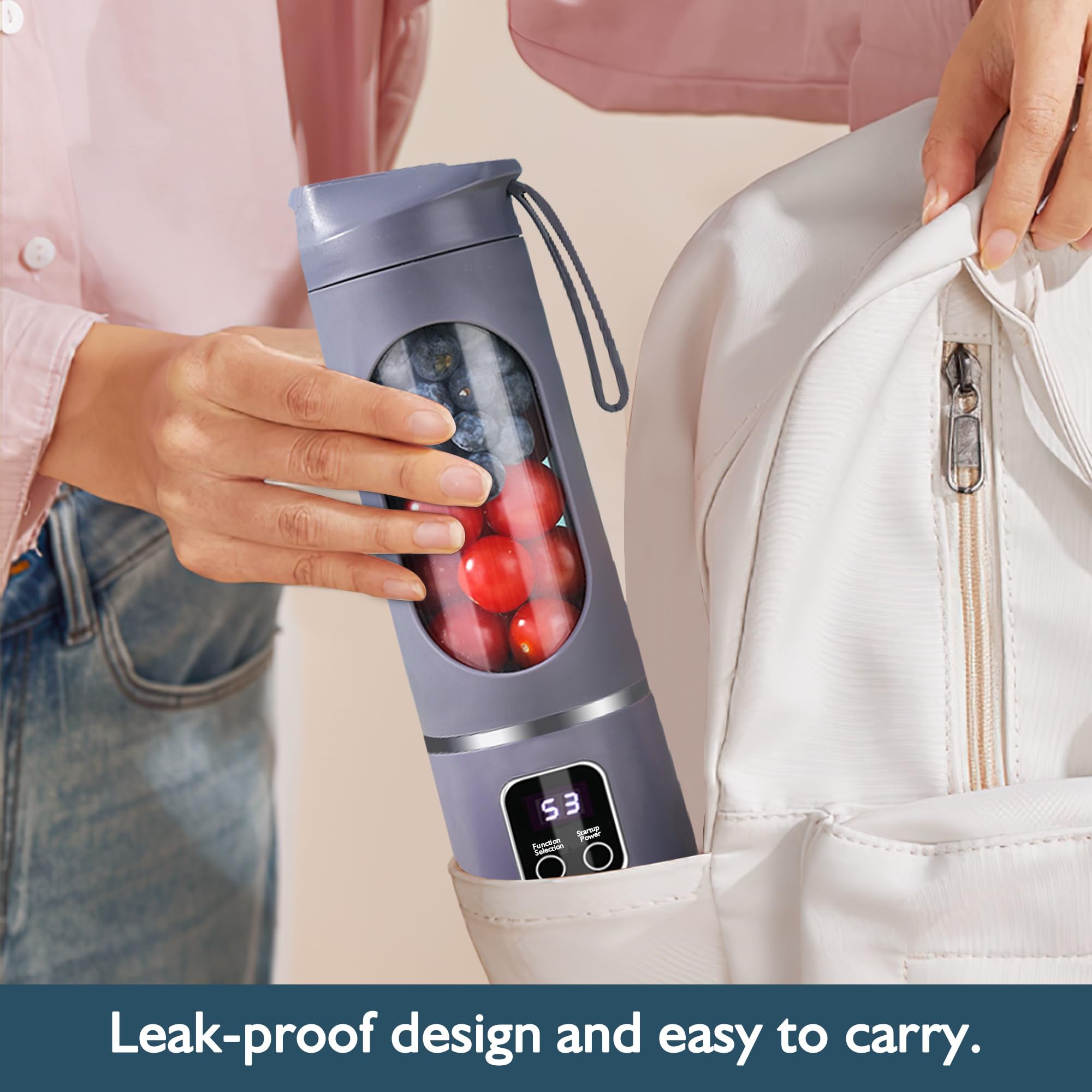 KUWEI USB-C rechargeable blender ready for fast power at home or on the go.