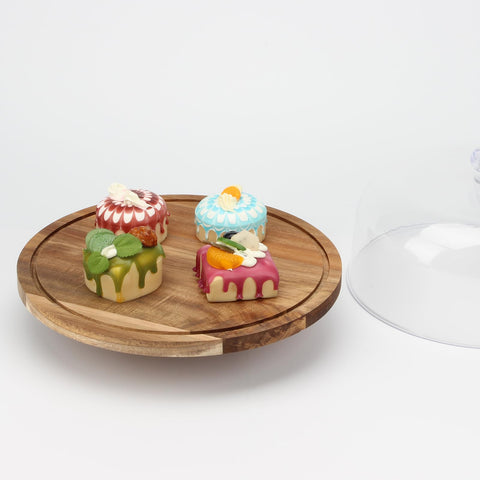 KVMORZE cake stand dome cover for easy, elegant serving.