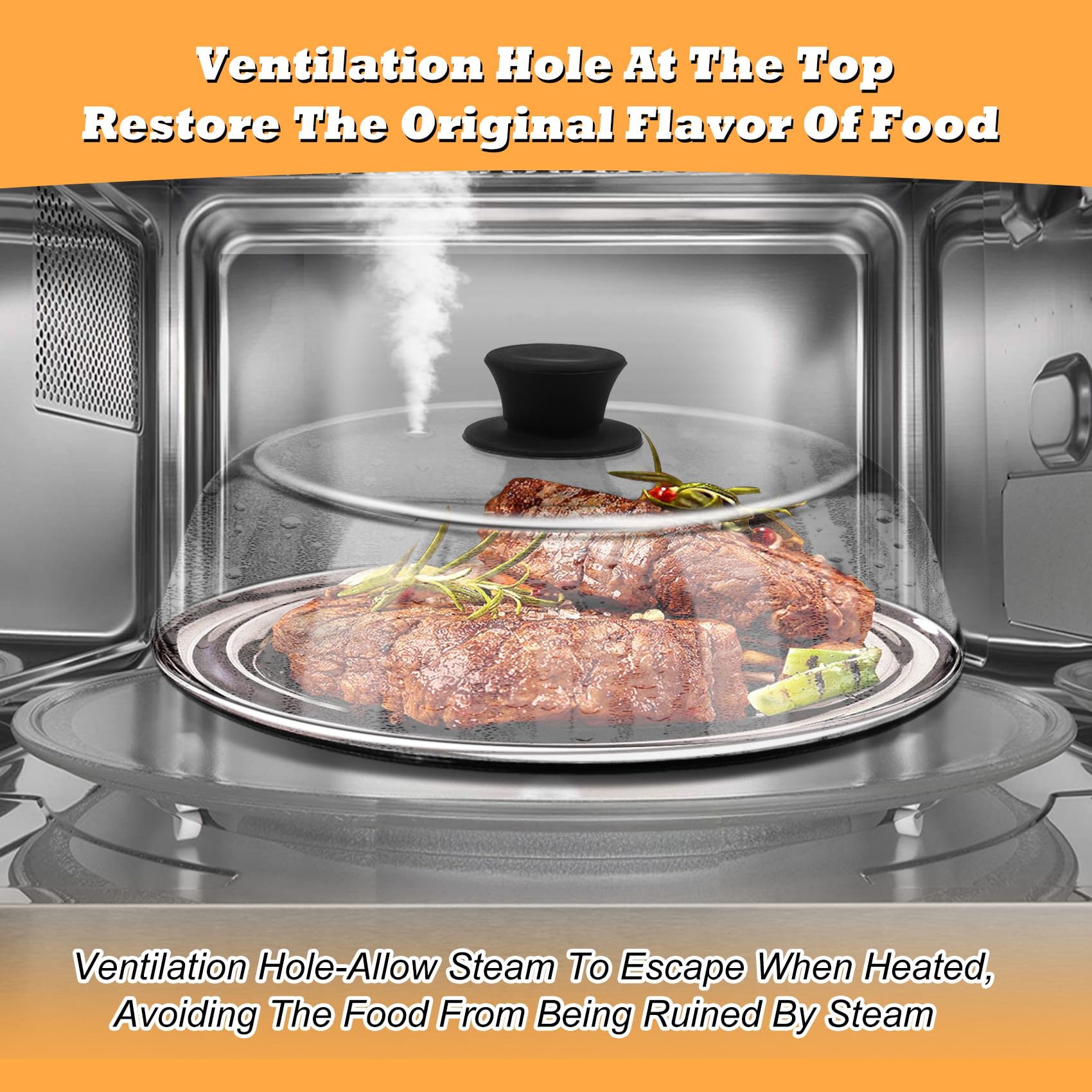 KVZKVZ clear glass lid lets you monitor food while heating.
