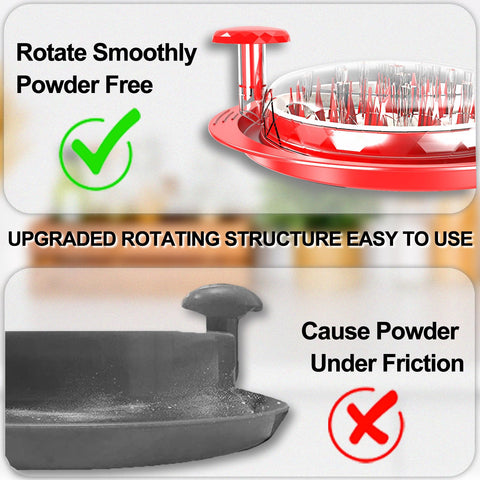ergonomic handle on the kwiwis shredder tool provides comfortable use.