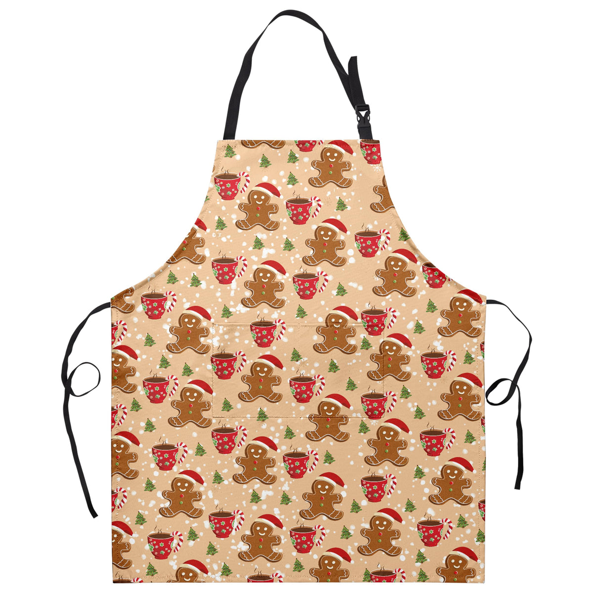 Kwlegh gingerbread apron front view with two pockets for quick tools.