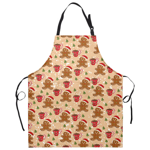Kwlegh gingerbread apron front view with two pockets for quick tools.