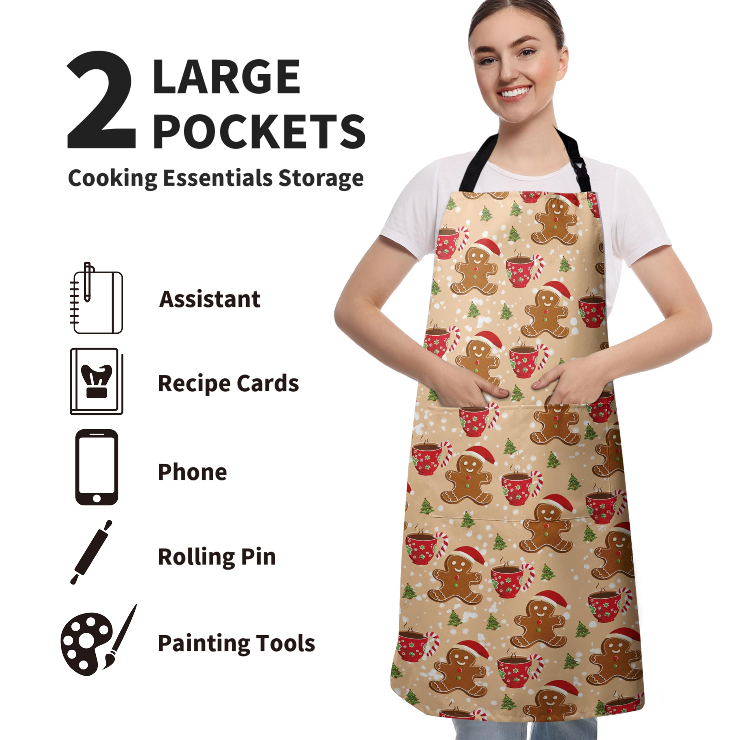 Kwlegh durable, easy-clean apron suitable for home cooking and crafts.