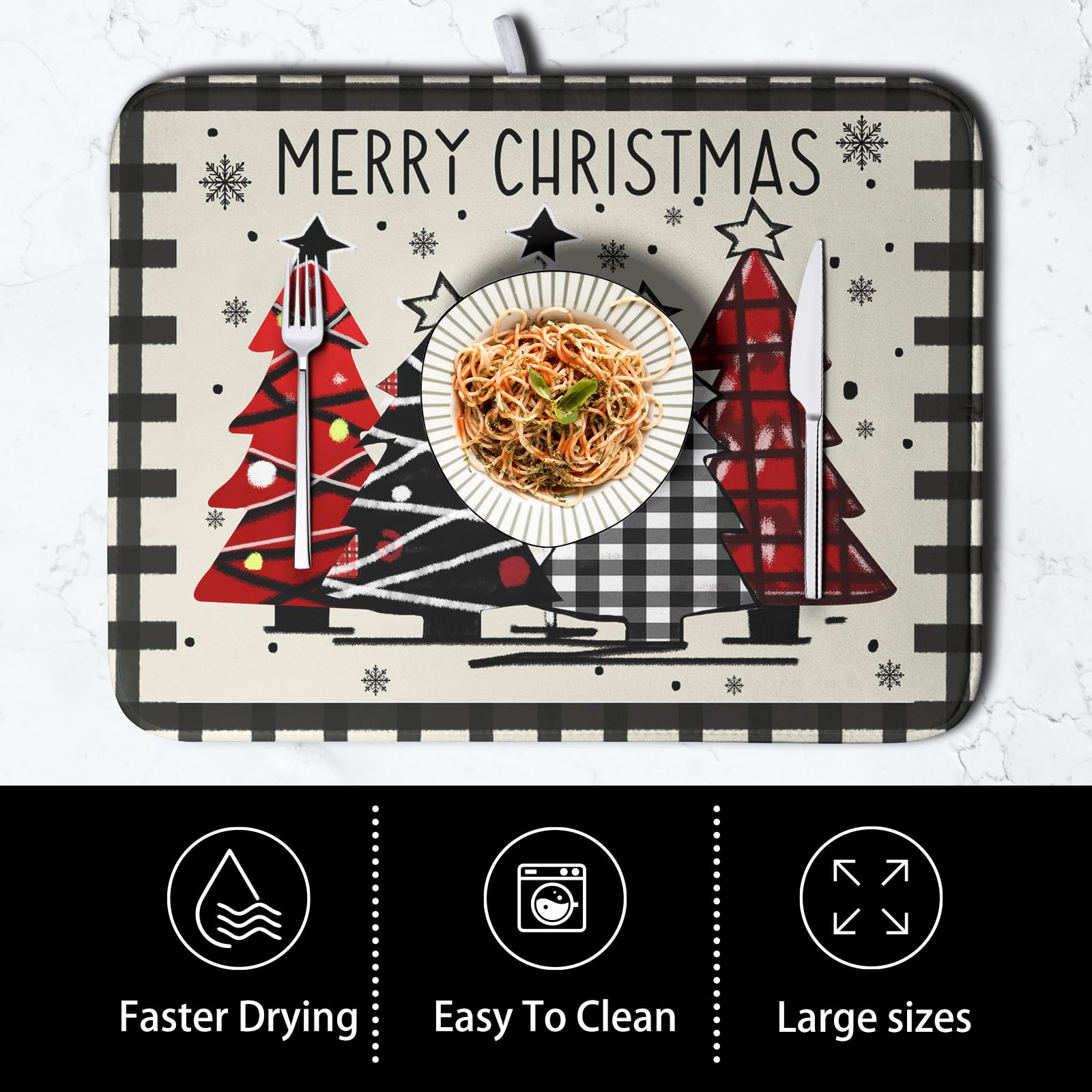 Kwlegh reversible microfiber mat protects counters under small appliances.