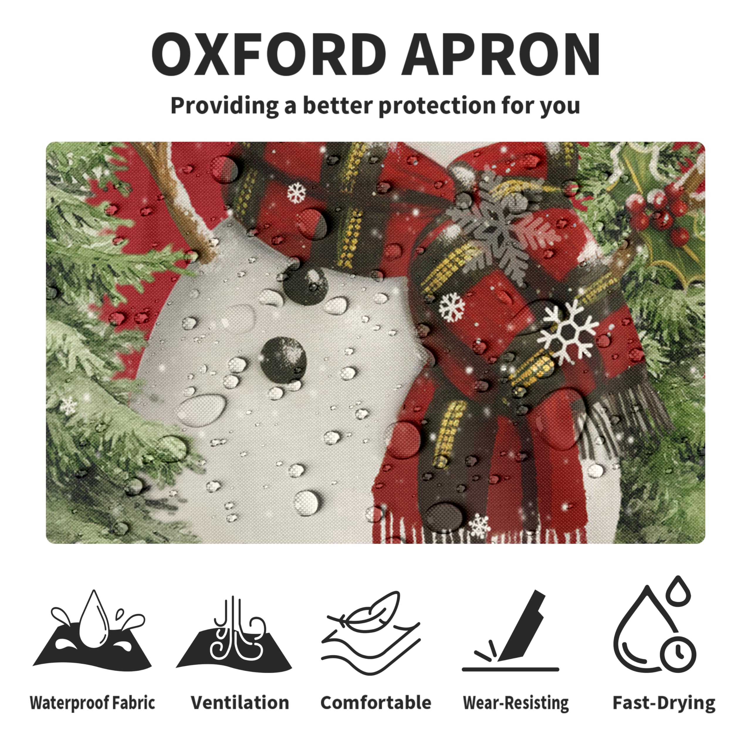 Kwlegh waterproof Oxford cloth apron protects clothes while cooking
