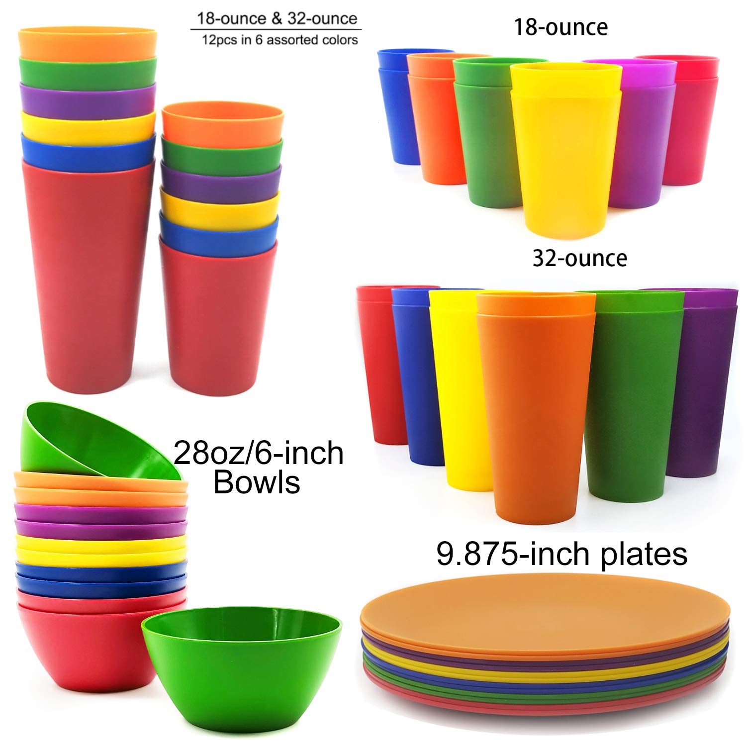 KX-WARE 32oz tumbler stacked for space-saving storage.