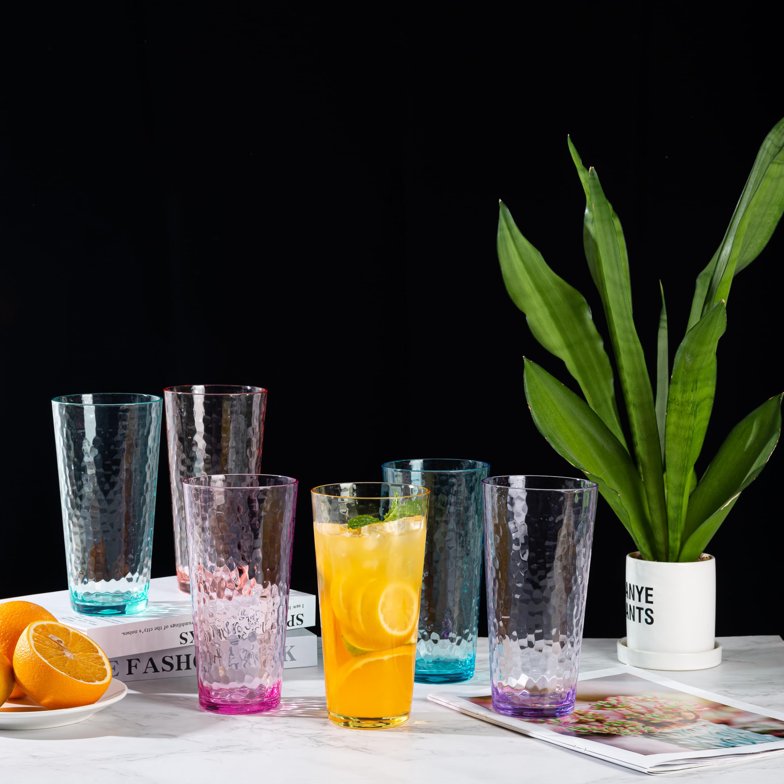 KX-WARE outdoor-friendly patio glass for poolside entertaining