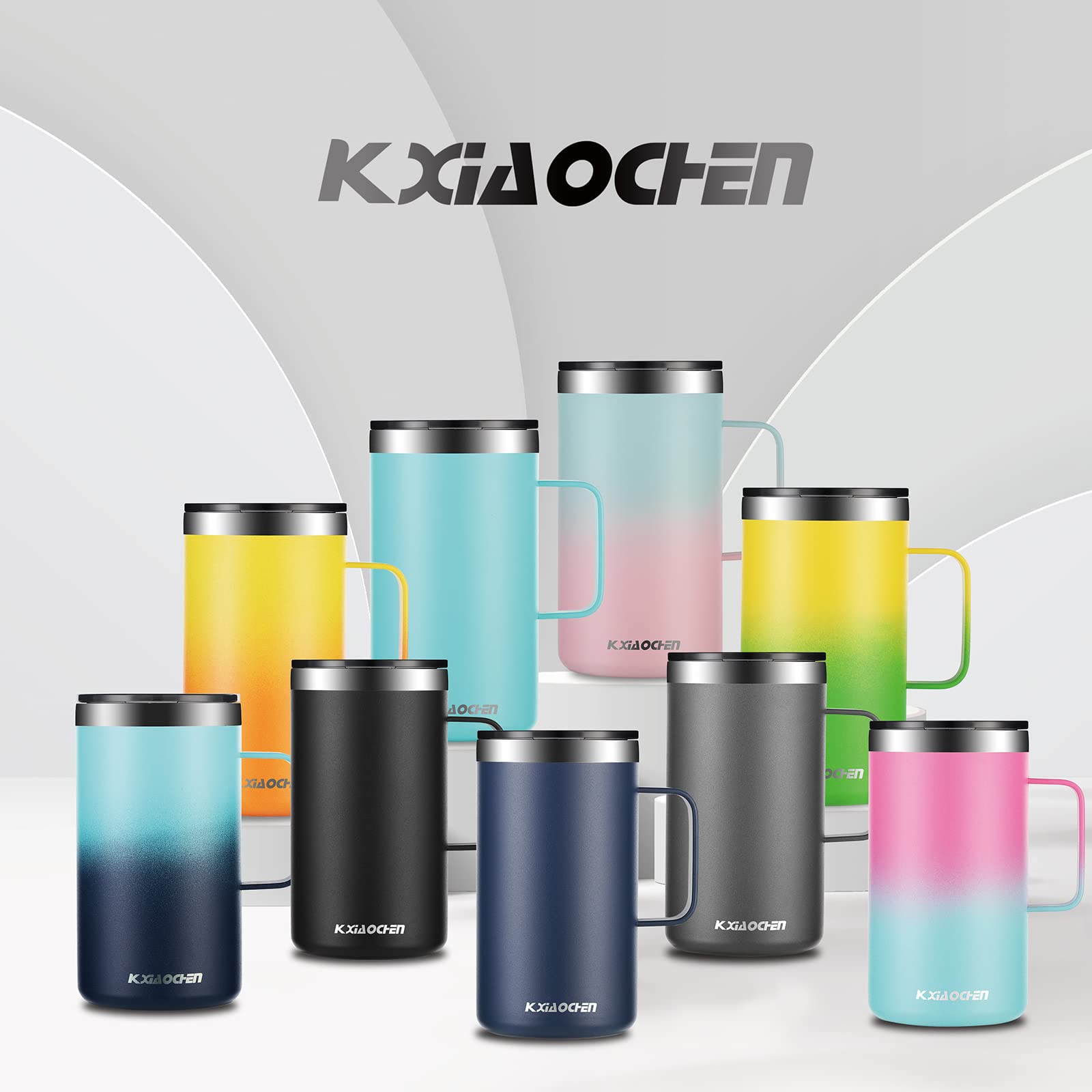 KXIAOCHEN emerald mug is travel-ready for offices, hikes, or coffee meetups.