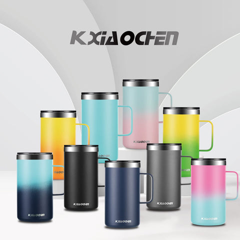 KXIAOCHEN emerald mug is travel-ready for offices, hikes, or coffee meetups.