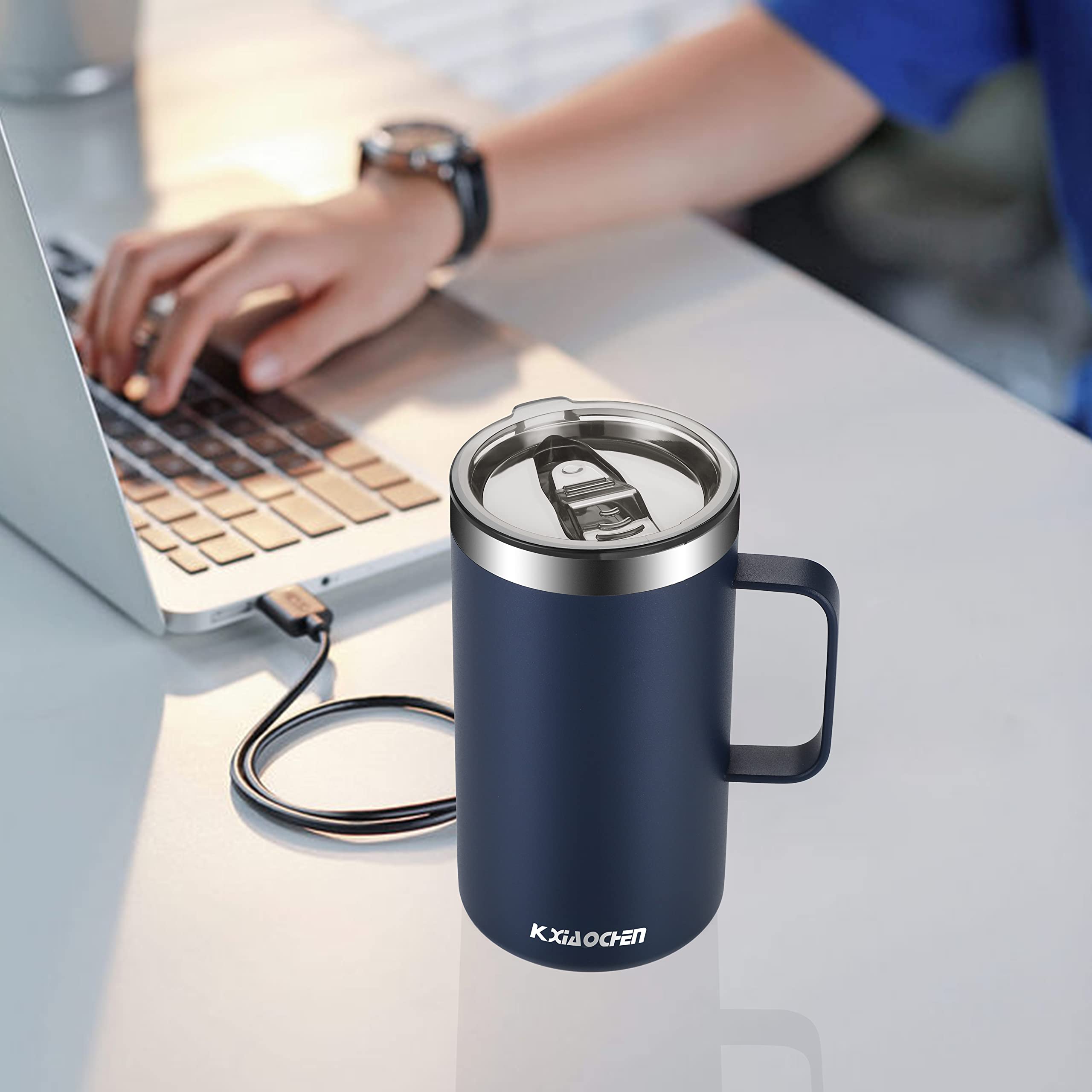 KXIAOCHEN mug with wide, comfortable handle for easy grip
