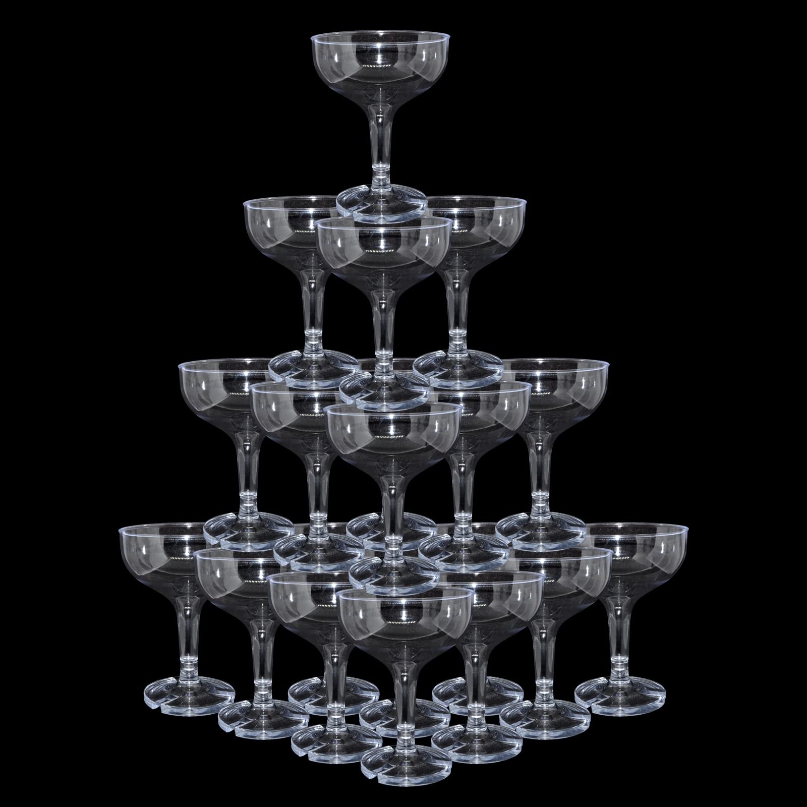 KYAPCK champagne coupe 5oz clear for elegant event table setup
