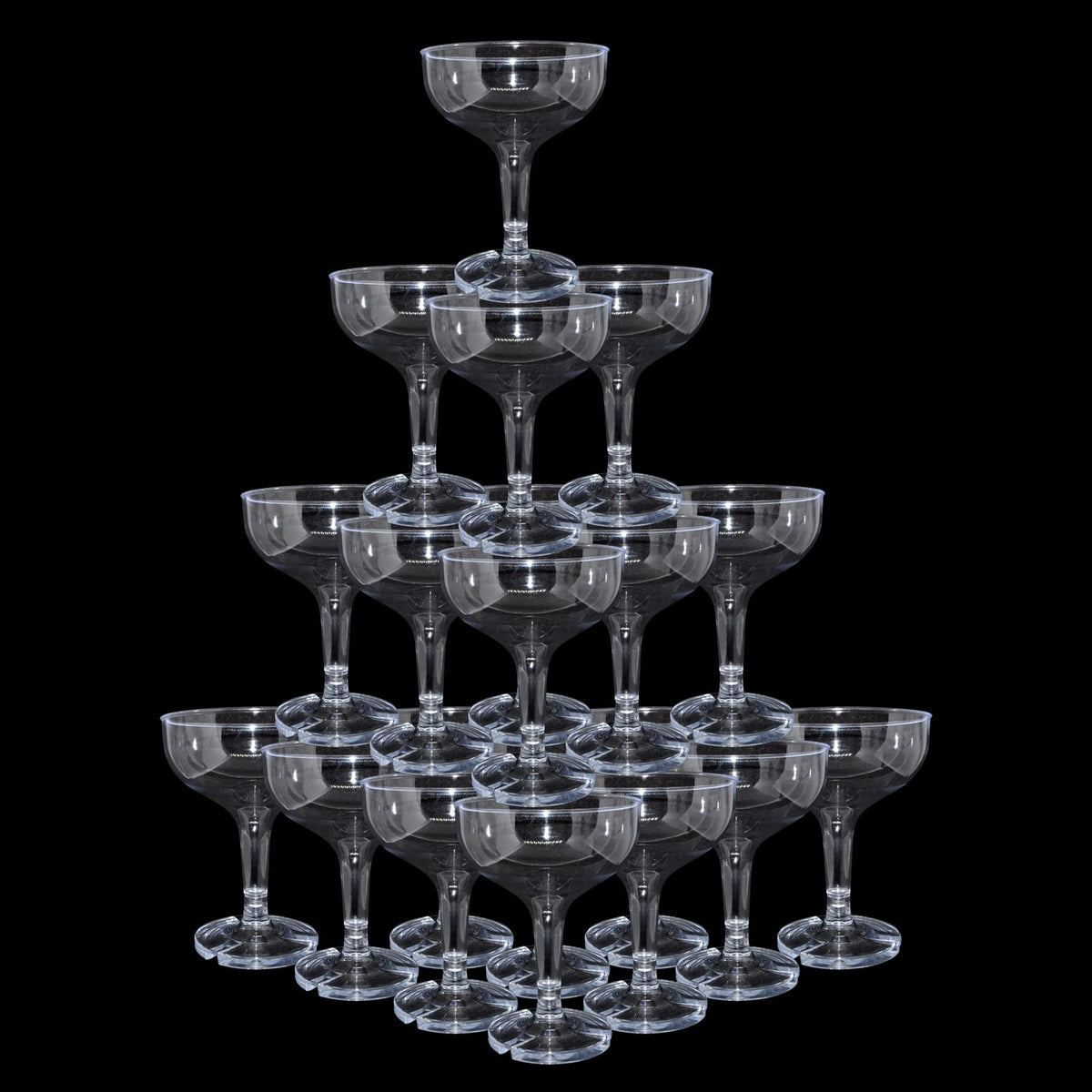 KYAPCK champagne coupe 5oz clear for elegant event table setup