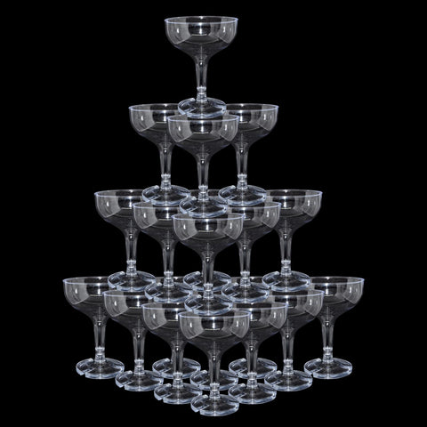 KYAPCK champagne coupe 5oz clear for elegant event table setup