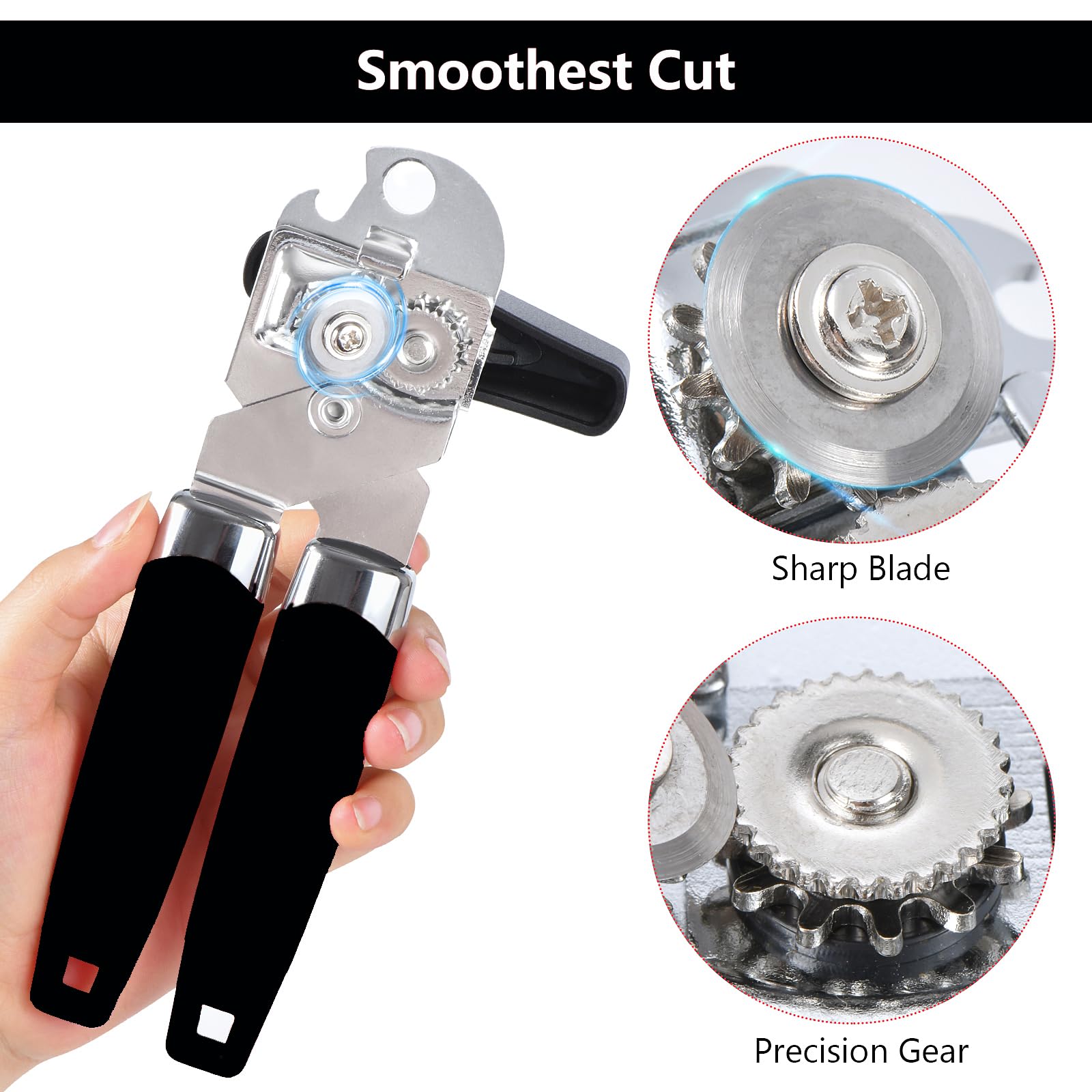 KYDLLF left-handed bottle opener in use with left-hand grip.