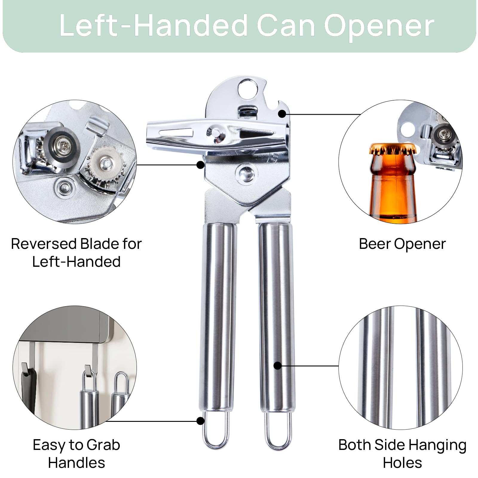 KYDLLF left-handed bottle opener allows easy one-handed bottle access