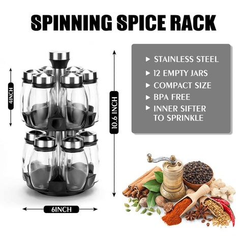 Kylinbigda countertop organizer keeps frequently used spices within reach