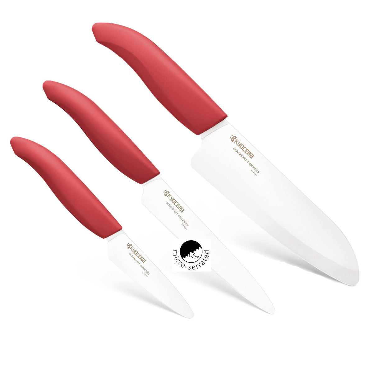 KYOCERA 6-inch chef knife with red handle delivers precise chopping for everyday meals.