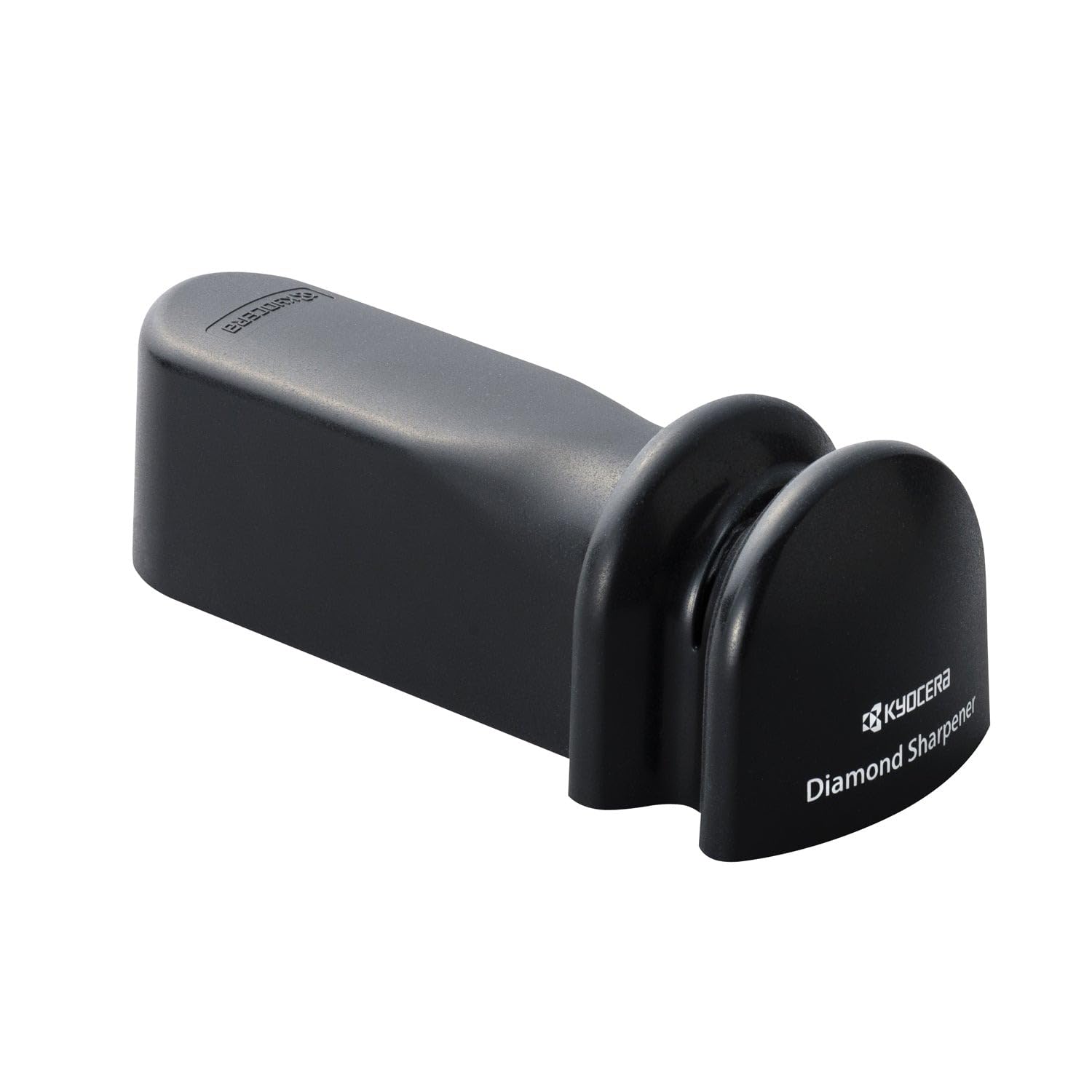 KYOCERA sharpener in use sharpening a ceramic knife for daily kitchen prep