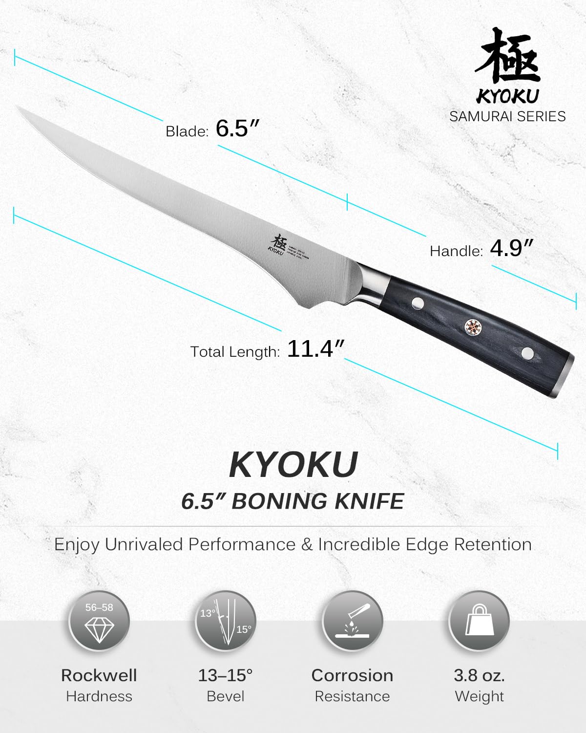 KYOKU boning knife in gift box for gifting
