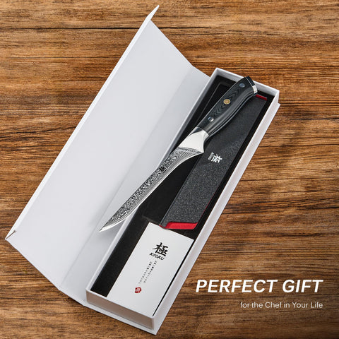 KYOKU boning knife protective sheath keeps blade safe and clean.