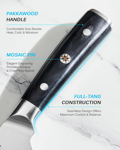 KYOKU boning knife with protective sheath for safe storage